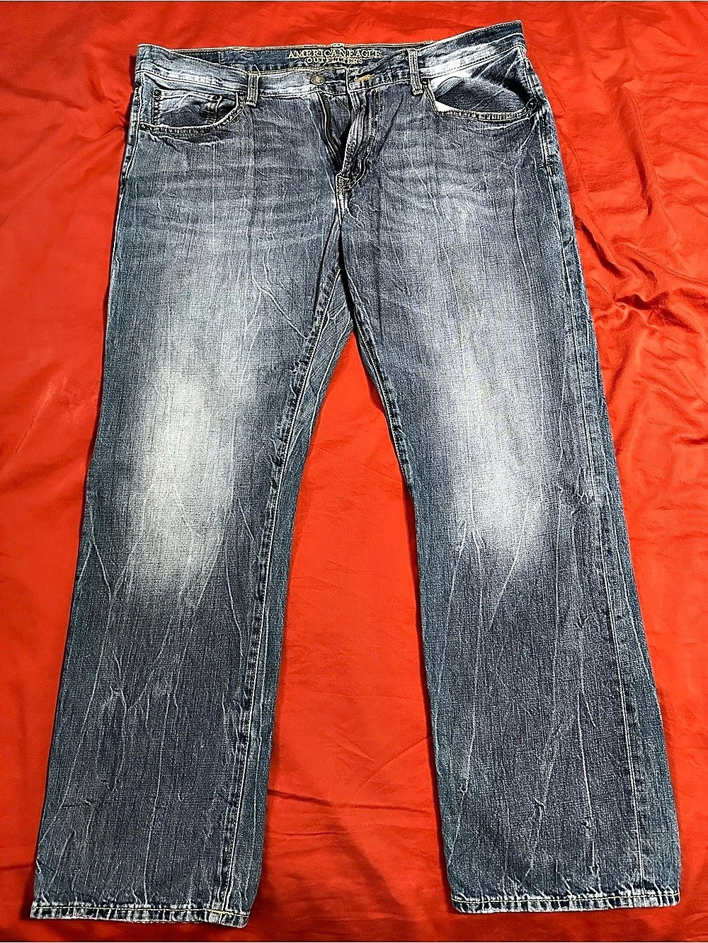 American Eagle Men’s Original Straight Jeans 38x32 Dark Wash